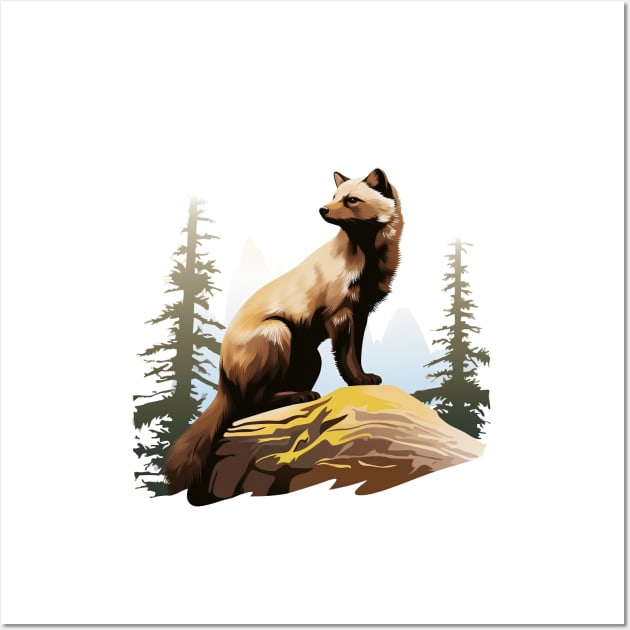 Pine Marten Wall Art by zooleisurelife